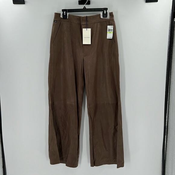Citizens of Humanity Beverly Slouch Boot Leather Trouser - Brown - 30 - NWT - Picture 1 of 11